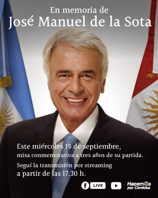 Misa conmemorativa a tres años del fallecimiento de José Manuel de la Sota