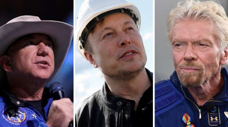 Elon Musk, Jeff Bezos y Richard Branson, los tres mosqueteros del turismo espacial entre hitos y pleitos
