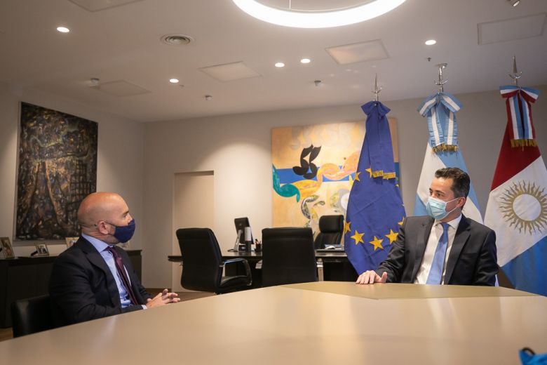 El vicegobernador recibió al embajador de la Unión Europea