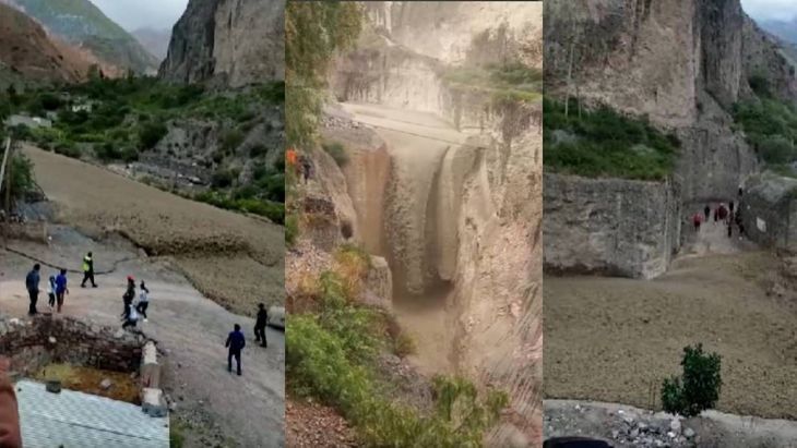 Temporal en Salta: impactante alud de barro y agua afectó a Iruya
