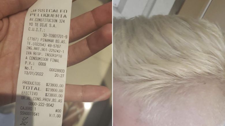Fue a una peluquería en Pinamar, le cobraron $23.800 y el ticket se hizo viral: qué explicación dio el dueño del local