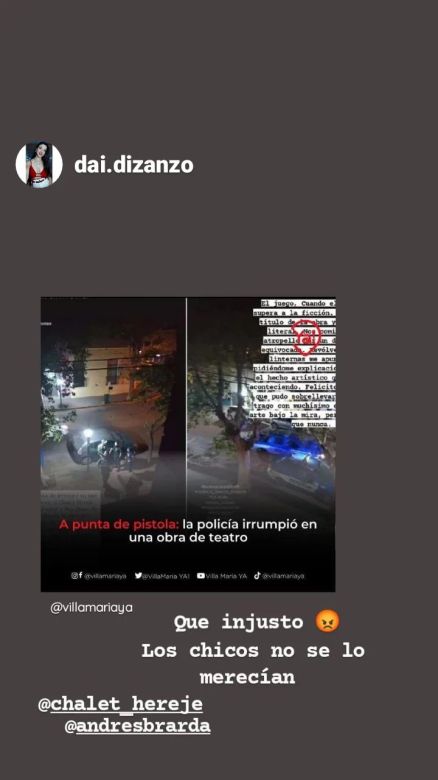 Grave denuncia contra la policía de Villa María