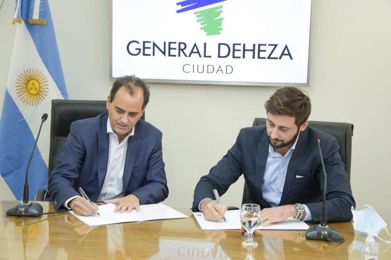 Trabajo en conjunto: Llamosas y Morra firmaron un convenio de cooperación en General Deheza