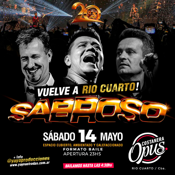 Wally de Sabroso se prepara para su show en Río Cuarto y así lo expresó a Tiembla Cuarteto