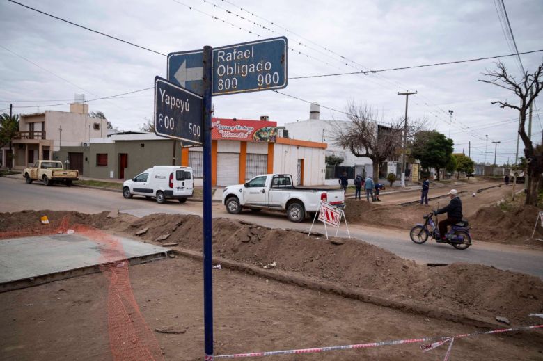 Plan de Pavimentación: avanzan las obras en Yapeyú y Aníbal Ponce