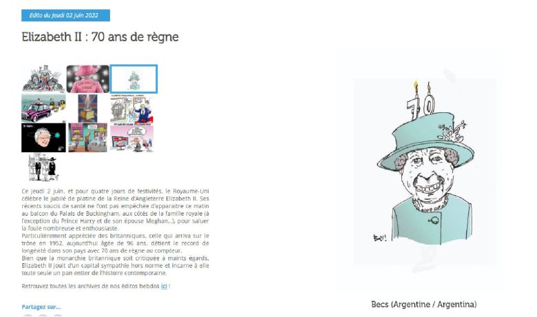 El artista de San Luis, Alejandro Becares ganó una mención internacional en caricaturas