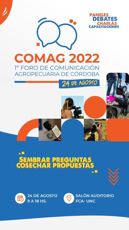 El 24 de agosto llega el Primer Foro de la Comunicación Agropecuaria en Córdoba