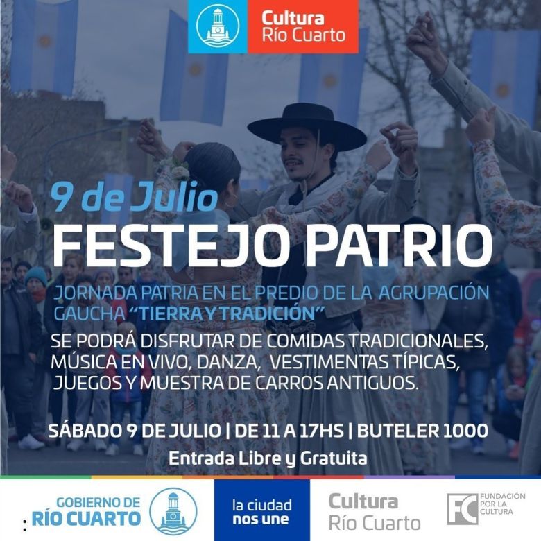 Festejo Patrio: con múltiples actividades culturales se celebrará el 9 de julio en la ciudad