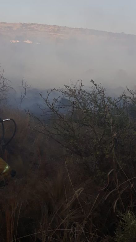 Se quemaron tres hectáreas de monte en Achiras