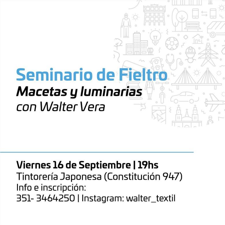 Seminario textil de  "Macetas y luminarias" con Walter Vera