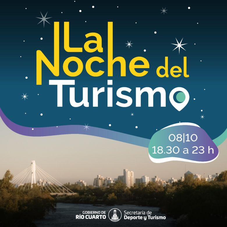 El sábado se realiza la primera edición de la "Noche del Turismo"