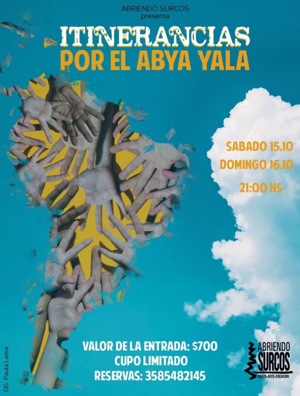 Itinerancias por el ABYA YALA, un espectáculo que transita por la danza, música y palabra