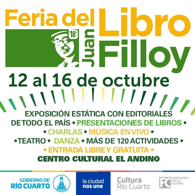 Con 200 editoriales y más de 120 actividades comienza la 18º Feria del Libro Juan Filloy