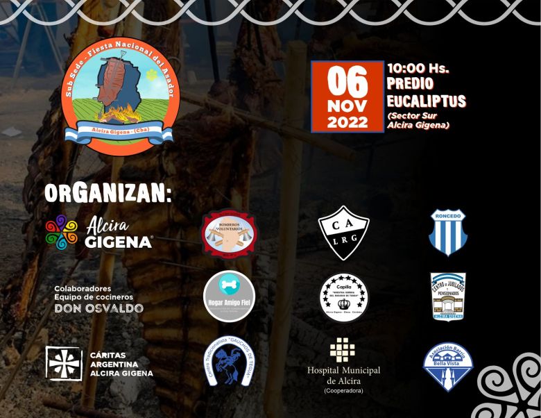 Alcira Gigena: llega el primer concurso de “Costillar a la estaca” y la Fiesta Nacional del Asador
