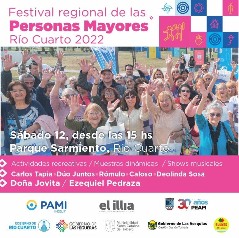 El Gran Río Cuarto tendrá su primer fiesta regional de PAMI para personas mayores 