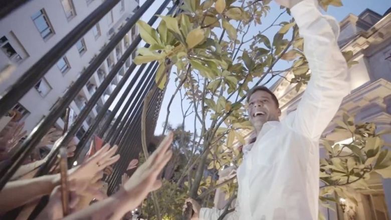 Ricky Martin en Argentina: el cantante saludó a sus fans