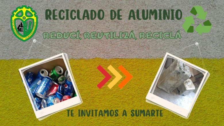 El Colegio Industrial recicla aluminio para sus prácticas y pide ayuda a la comunidad