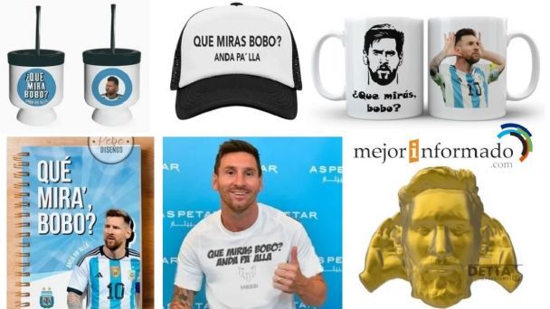 "¿Qué mirás, bobo?", los productos que ya se venden con la frase de Messi