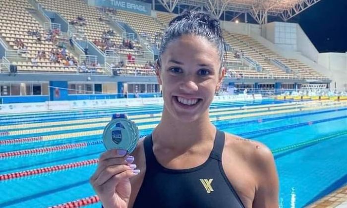 Macarena Ceballos fue  Olimpia de Plata en natación 