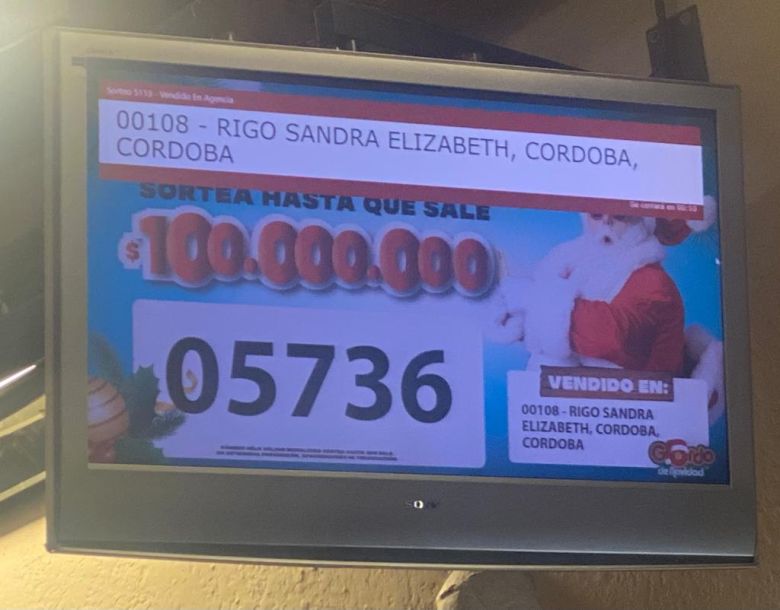 Los $100 millones del Gordo de Navidad de Lotería de Córdoba fueron para el 05736