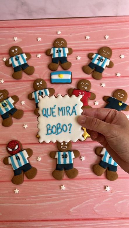 La joven que hizo a Messi en galletita de jengibre y se volvió viral en las redes