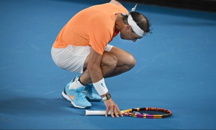 Rafael Nadal se lesionó y quedó eliminado del Abierto de Australia