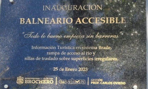 El 1° balneario accesible de Córdoba fue inaugurado en Cura Brochero