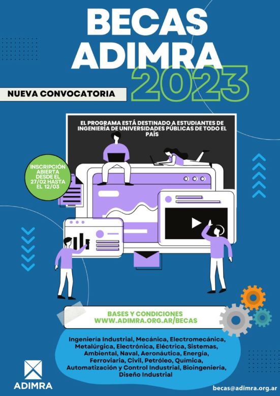 Impulsar el cambio tecnológico y social: Becas ADIMRA 2023. 