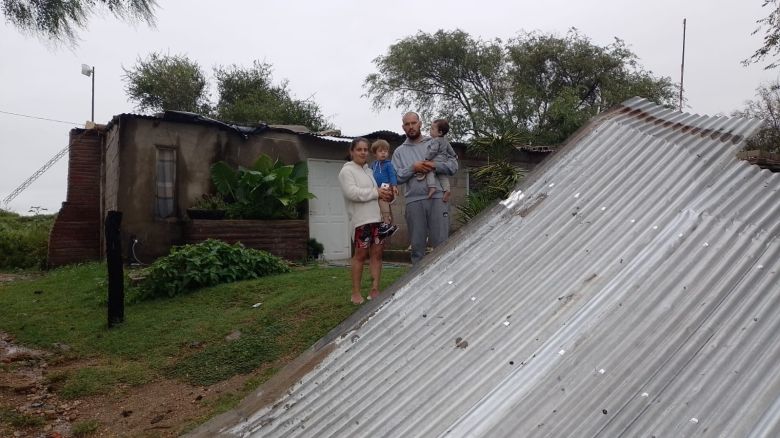 Múltiples viviendas quedaron devastadas por la tormenta