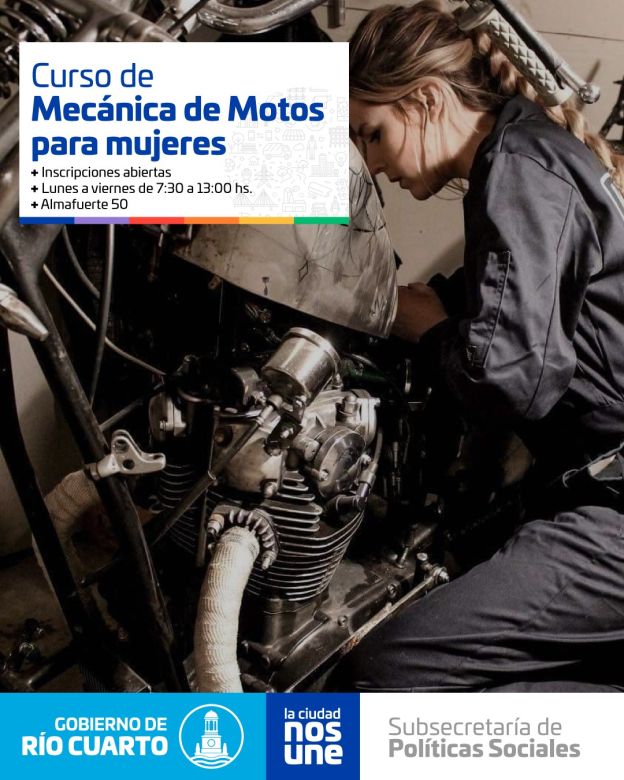 Se dará inicio a la segunda edición del curso de mecánica de motos