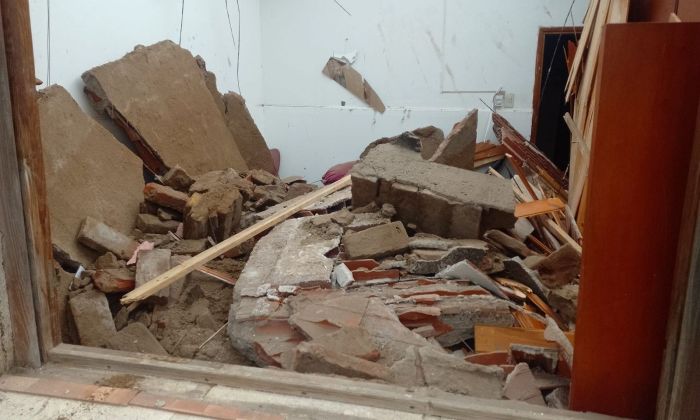 Tragedia en Alejandro Roca: murió una mujer tras el derrumbe de un techo