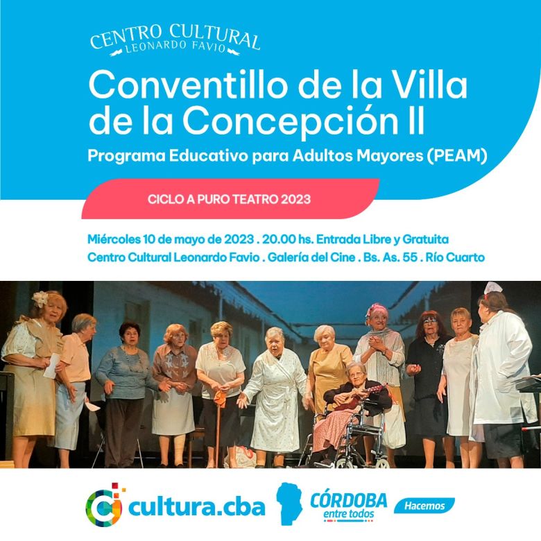 Un miércoles a puro teatro: se presenta “Conventillo de la Villa de la Concepción II” 