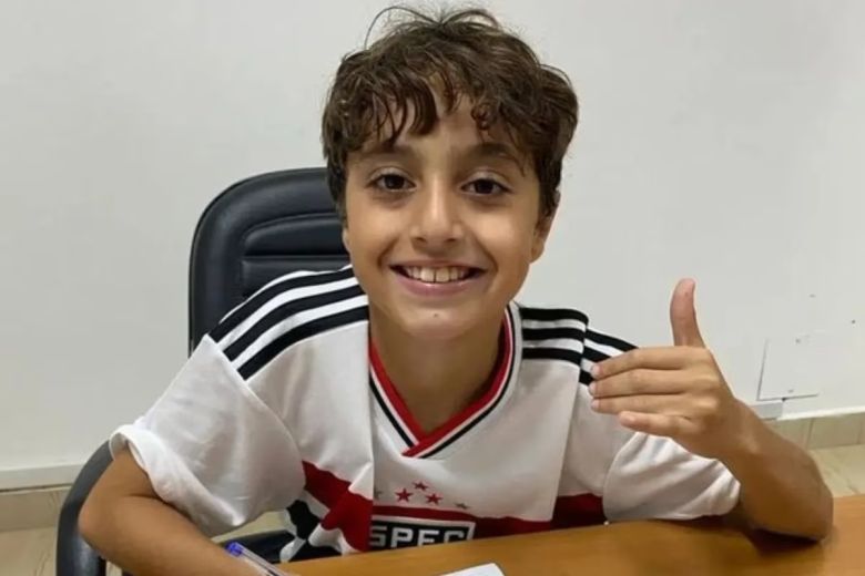 El nene de 9 años que ya firmó contrato con Sao Paulo