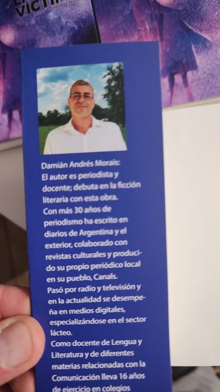 Damián Morais presenta su primer novela "La otra víctima"