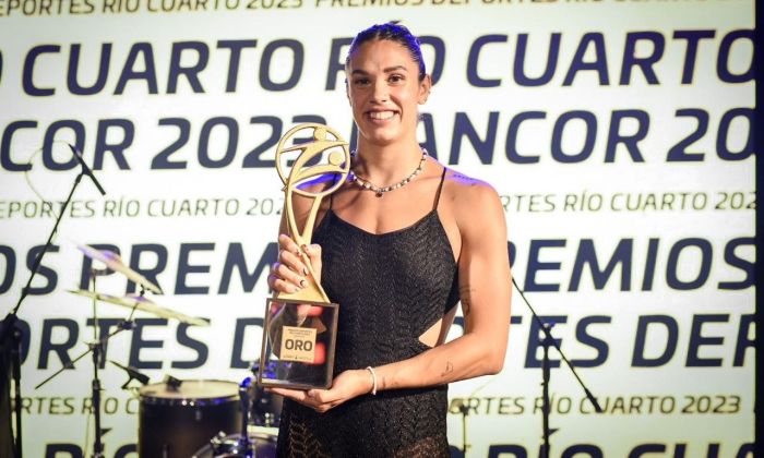 Macarena Ceballos se consagró como la deportista del año en los Premios Deportes Río Cuarto 