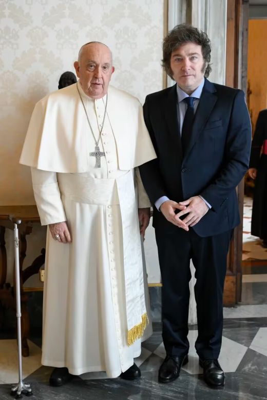 Milei se reunió con el Papa en el Vaticano