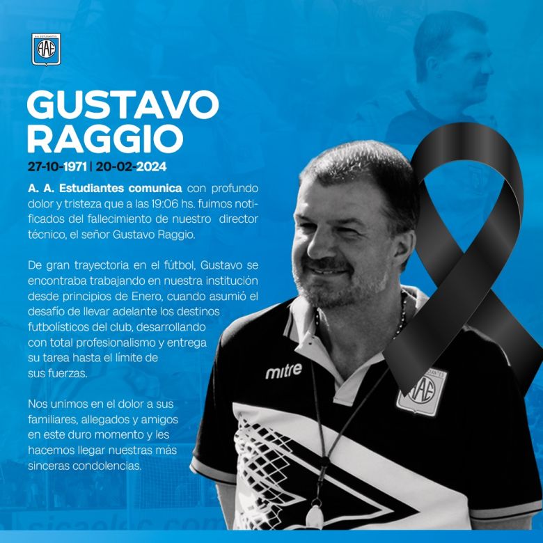  Falleció Gustavo Raggio