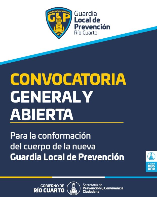 Convocatoria General y Abierta: Guardia Local de Prevención y Convivencia