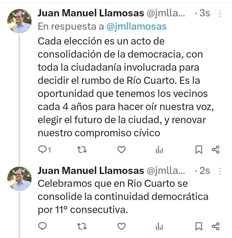 Juan Manuel Llamosas confirmó que las elecciones a intendente serán el día domingo 23 de junio
