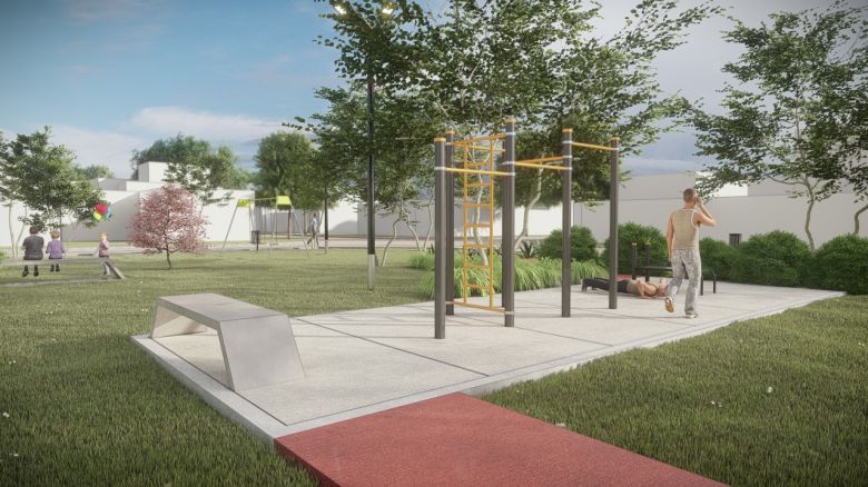 Se recuperará un espacio abandonado para crear un nuevo gimnasio al aire libre