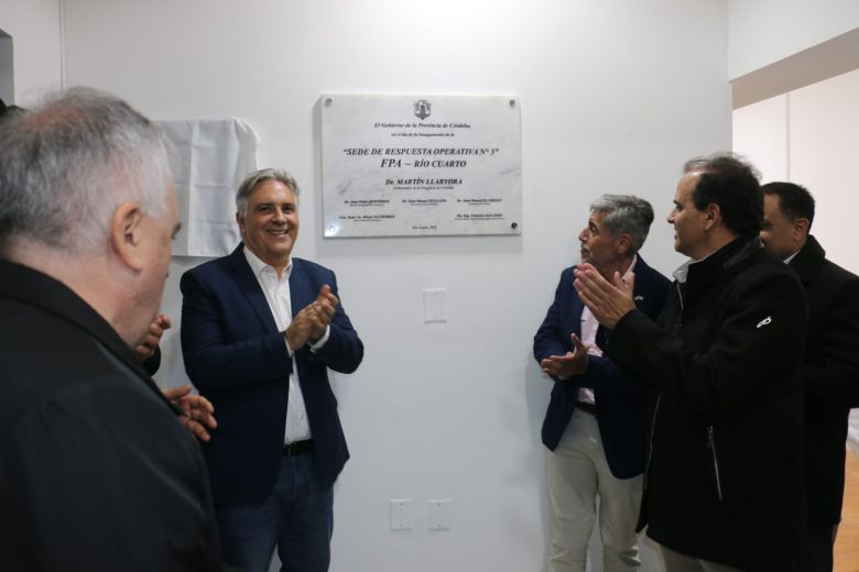 Llaryora inauguró la sede de la Fuerza Policial Antinarcotráfico 