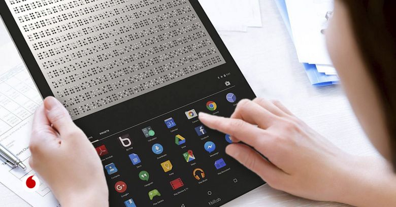 Tabletas con tinta inteligente para traducir webs al braille