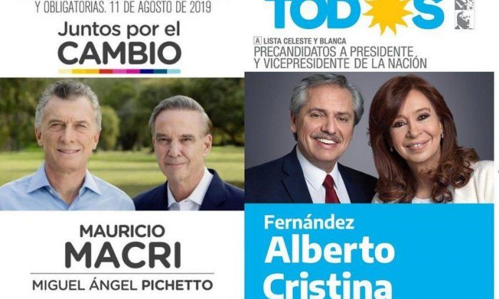 Todas las boletas de los candidatos a presidente para las PASO del 11 de agosto