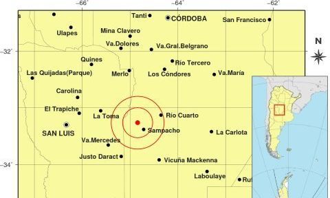 Movimiento sísmico con epicentro en Córdoba