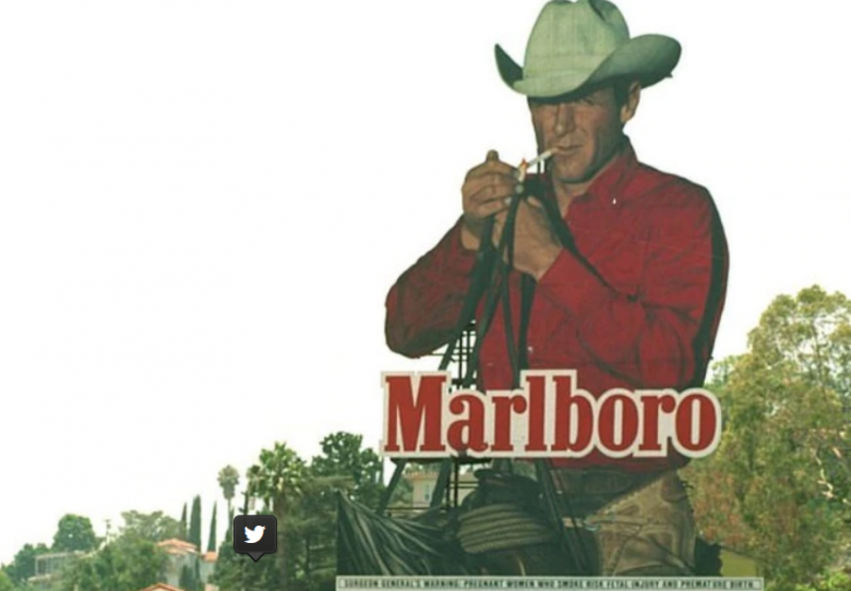 Murió el “hombre Marlboro” a los 90 años y sin haber fumado un cigarro