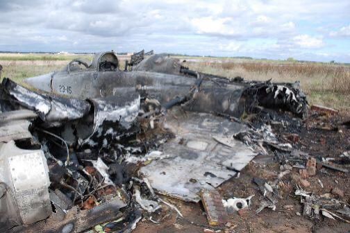 Se estrelló un avión de la V Brigada Aérea cerca del límite con la provincia de San Luis