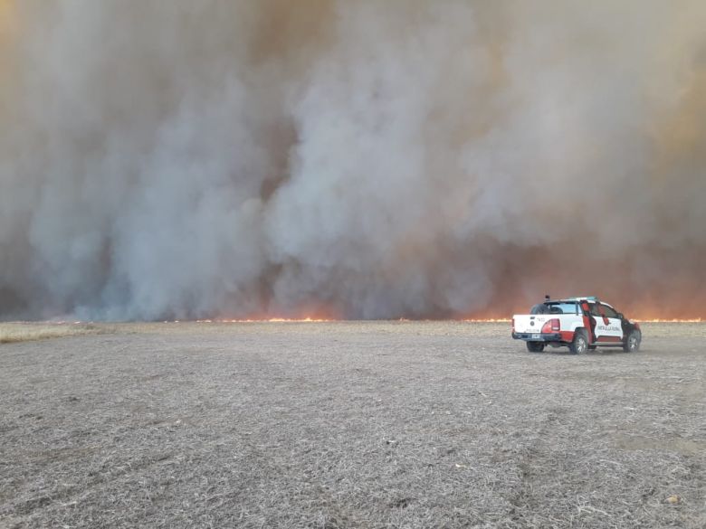Casi 800 hectáreas de campo se quemaron en la zona de Los Cisnes y Reducción