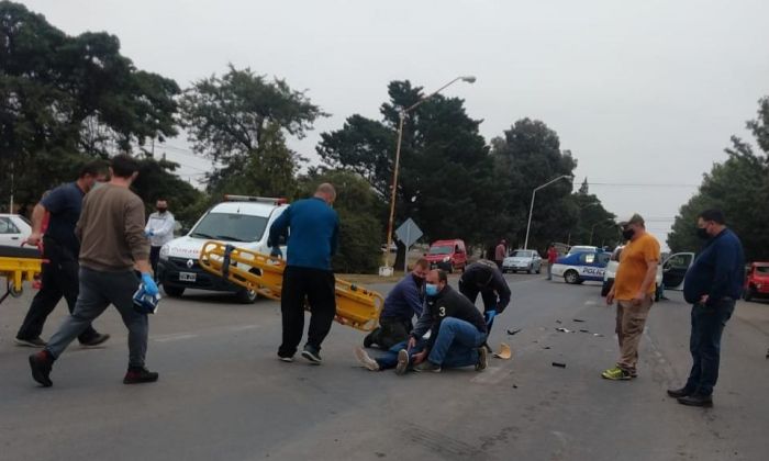 Sampacho: dos lesionados por un choque entre un cuatriciclo y un auto