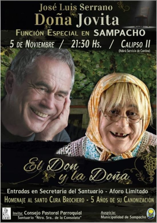 Doña Jovita presenta su show en Sampacho