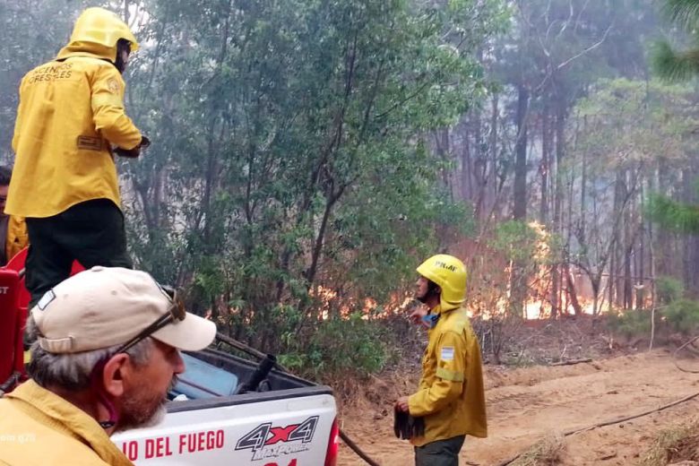 95 bomberos cordobeses en Corrientes: “Nos llamó mucho la atención el recibimiento que hemos tenido”